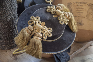 Priener traditional hat in the hat shop Brunhuber, Prien am Chiemsee, Chiemgau, Upper Bavaria, Bavaria, southern Germany, Germany, Europe Priener traditional hat in the hat shop Brunhuber, Prien am Chiemsee, Chiemgau, Upper Bavaria, Bavaria, southern Germany, Germany, Europe